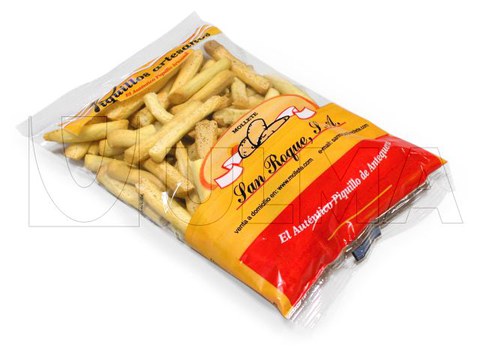 Handmage finger buiscuits packaging in vertical machine (VFFS) in pillow pack