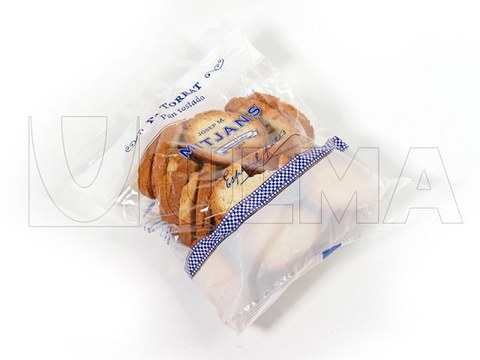 Toasted bread packaging in vertical machine (vffs)