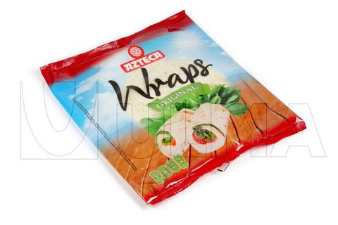 Tortilla wraps packaging in reclosable flap pack package with MAP (modified atmosphere)