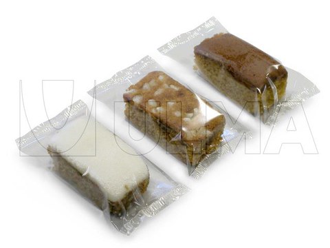 Cacke bars packaging in flow pack wrapper (HFFS)
