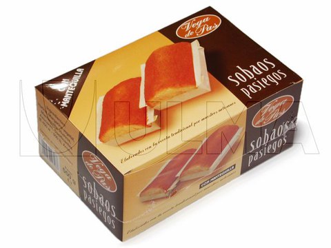 Cakes packaging in side seal with shrink film