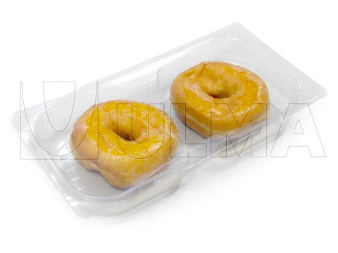 Doughnuts packaging in thermoforming in modified atmosphere (MAP) in rigid film