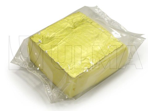 Cheese portions packaging in flow pack wrapper (HFFS) in vacuum bag