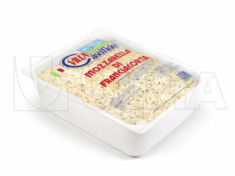 Grated mozzarella packaging in thermoforming with modified atmosphere (MAP)