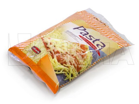 Shreddred or grated cheese packaging in vertical machine (VFFS) in modified atmosphere (MAP) with reclosable zipper pillow pack