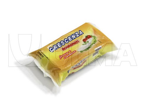 Fresh cheese packaging in flow pack (hffs)