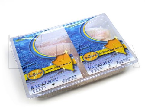 Cod packaging in thermoforming in modified atmosphere (MAP) with rigid film
