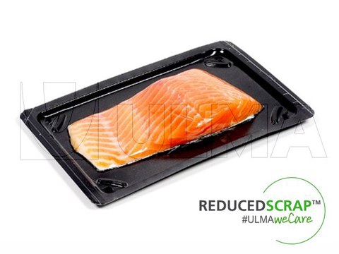 Fresh salmon packing in skin thermoforming