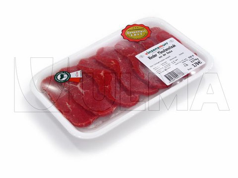 Meat fillets packing in traysealing with modified atmosphere (MAP)