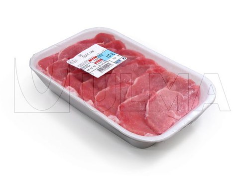 Pork cuts packaging in flow pack wrapper (HFFS)