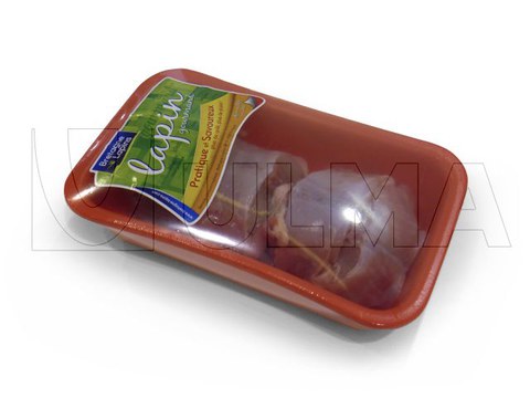 Rabbit cut-up packaging in flow pack wrapper (HFFS) in Modified Atmosphere (MAP) using BDF Shrink Barrier Film
