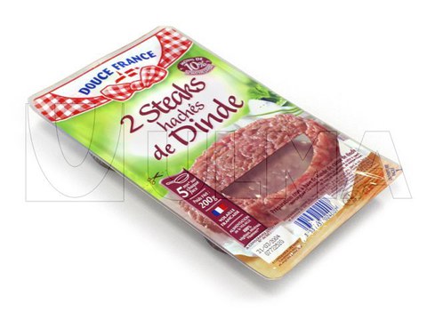 Burger packaging in thermoforming with modified atmosphere (MAP)