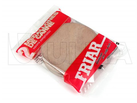 Frozen burgers packaging in flow pack wrapper