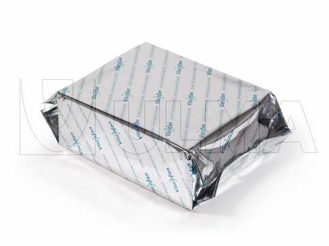 Collagen boxes packaging in flow pack wrapper