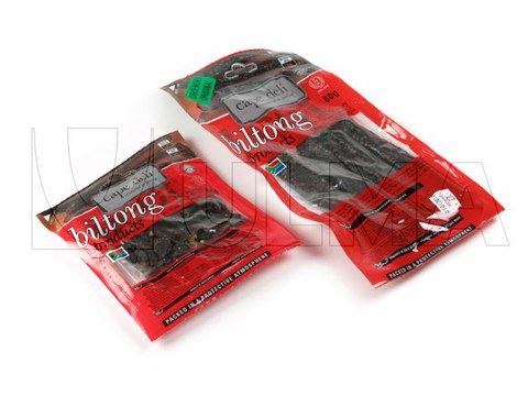 Dried meat MAP packing in thermoforming in flexible film