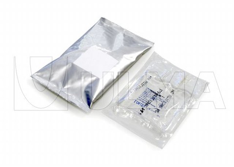 Serum pack packaging in flow pack wrapper (HFFS)
