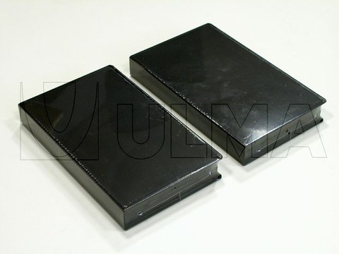 Videotape, CD and cassette packaging in flow pack wrapper (HFFS) in shrink film