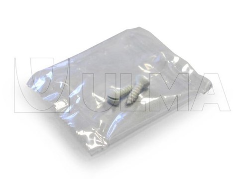 Different type of screws packaging in vertical machine (VFFS) with polyethylene film pillow pack