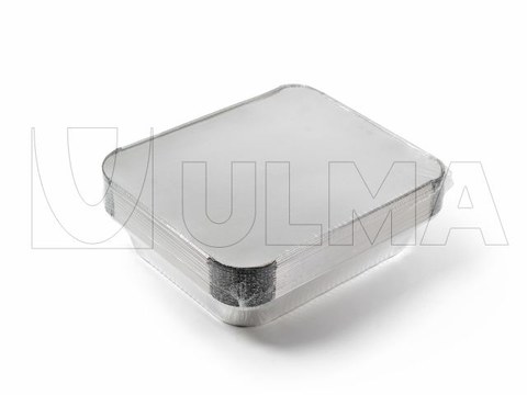 Wrap and shrink of pile of aluminium trays