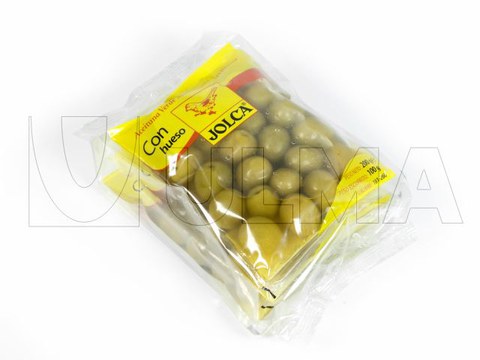 Olives envelopes group packaging with and without tray in flow pack wrapper