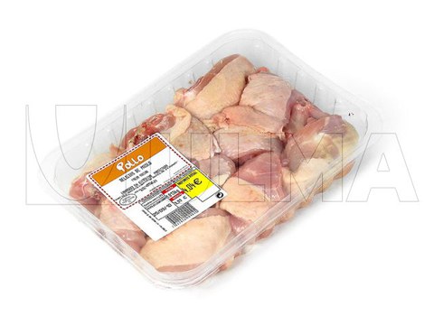 Chicken legs and wings packaging in traysealing with modified atmosphere (MAP)