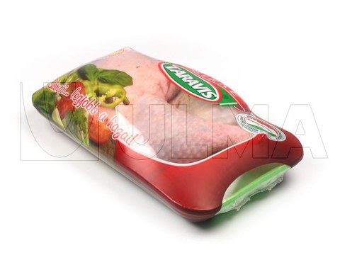 Chickens cutups packaging in flow pack wrapper using a Stretch Shrink Film (SES)