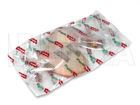Chicken legs and quarters packaging in flow pack wrapper (HFFS)