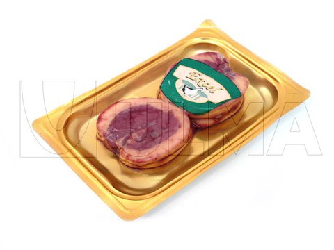 Duck magret packaging in thermoforming in skin