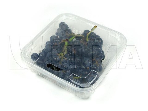Grapes packaging in thermoformign with reclosable lid