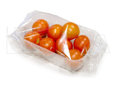 Fruits and vegetables trays packaging in flow pack wrapper (HFFS)