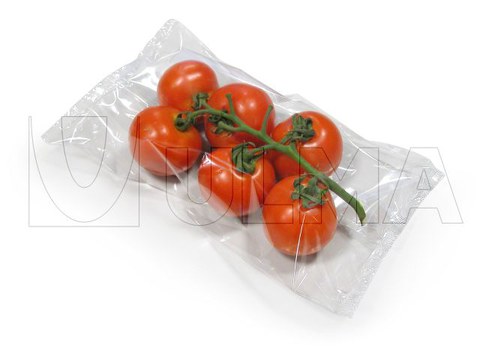 Tomato, pepper and aubergine packaging in flow pack wrapper (HFFS)