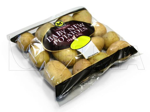 Whole potatoes packaging in vertical machine (VFFS) in pillow pack