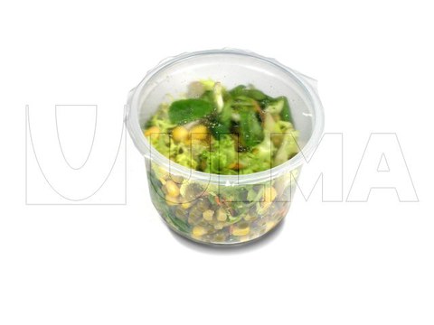 Fresh salad rigid material trays MAP packaging in tray sealing