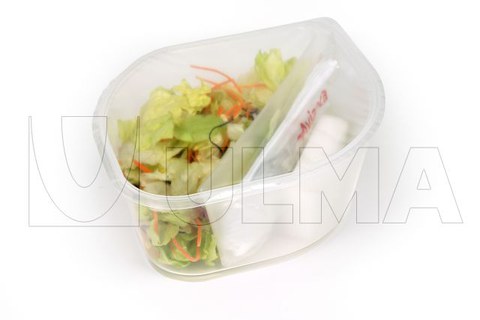Ready-to-eat fresh salad packing in traysealing with rigid tray and modified atmosphere (MAP)