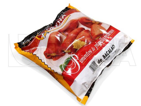 Frozen croquettes, mussels... packaging in VFFS machine in laminated film.