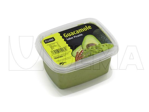 Guacamole packaging in traysealing