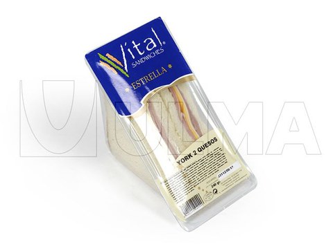Sandwich packaging in thermoforming with modified atmosphere (MAP)